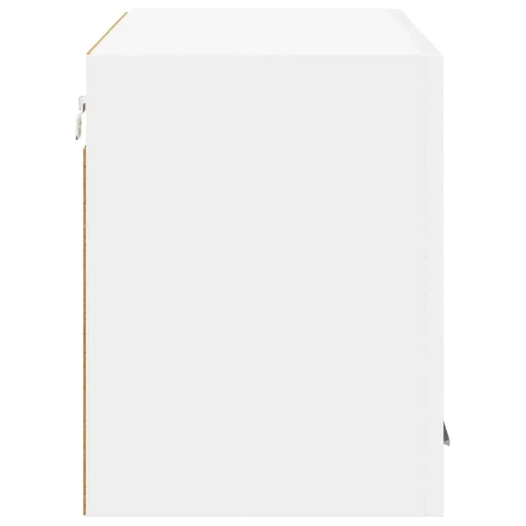 Hanging Kitchen Cabinet with Door White Storage Organiser 80 x 31 x 40 cm