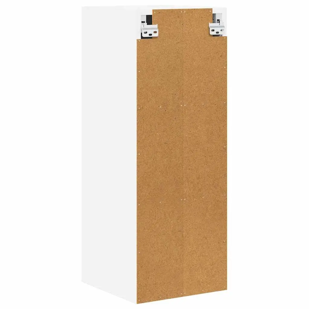 Hanging Kitchen Cabinet with Door White Storage Furniture 30 x 31 x 80 cm
