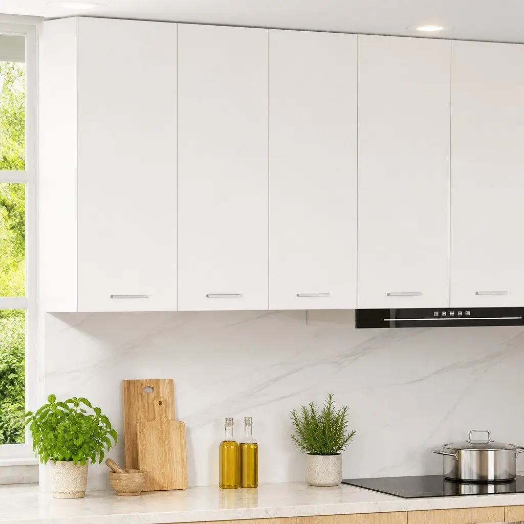 Hanging Cabinet Kitchen Storage 30 x 31 x 80 cm White Engineered Wood 2 pcs