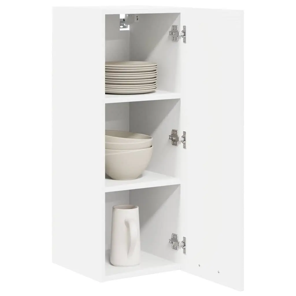 Hanging Cabinet Kitchen Storage 30 x 31 x 80 cm White Engineered Wood 2 pcs