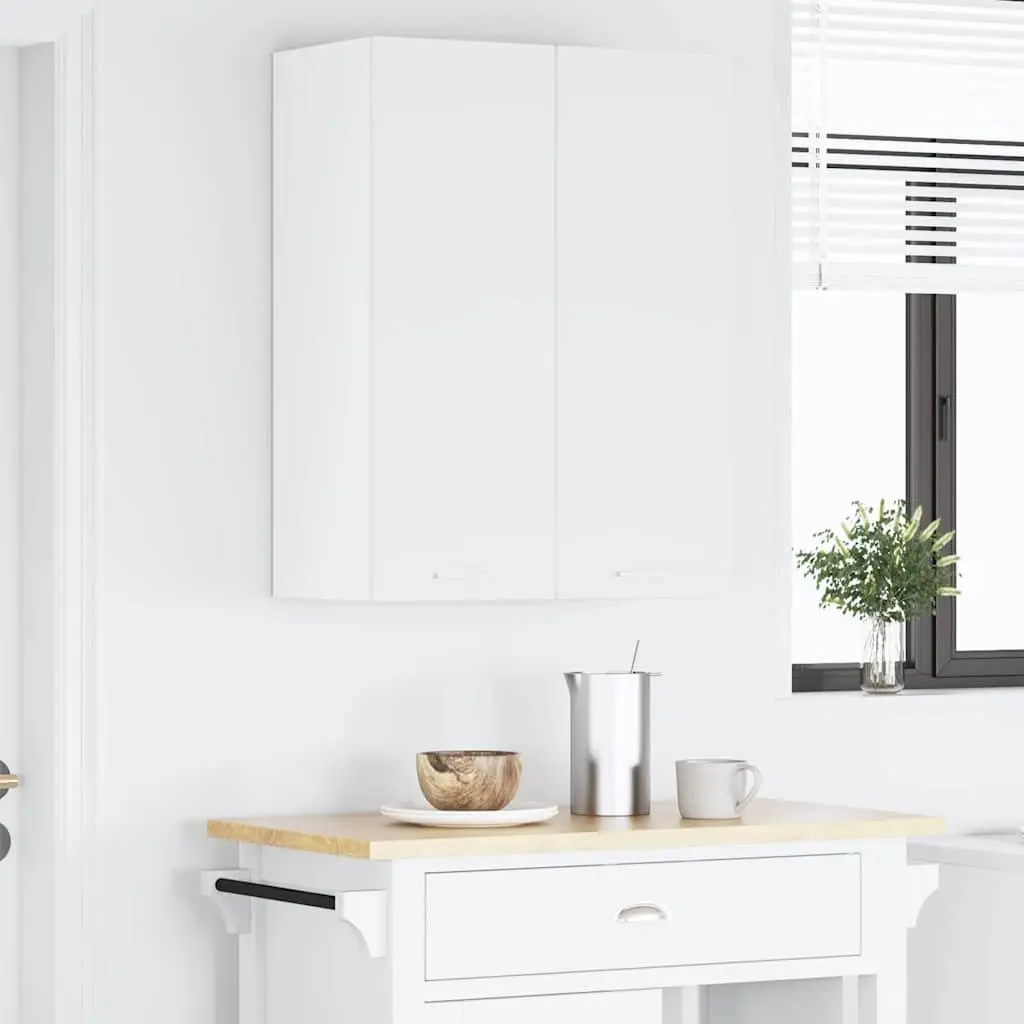 Hanging Cabinet Kitchen Storage 30 x 31 x 80 cm White Engineered Wood 2 pcs