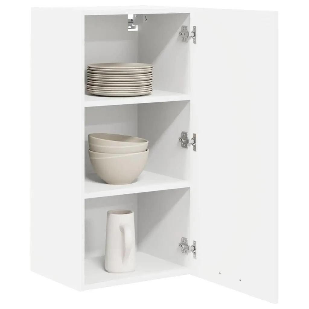 White Hanging Kitchen Cabinet with Ample Storage 40 x 31 x 80 cm