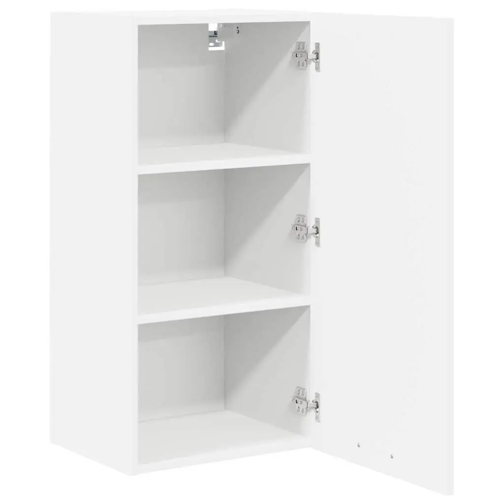 White Hanging Kitchen Cabinet with Ample Storage 40 x 31 x 80 cm