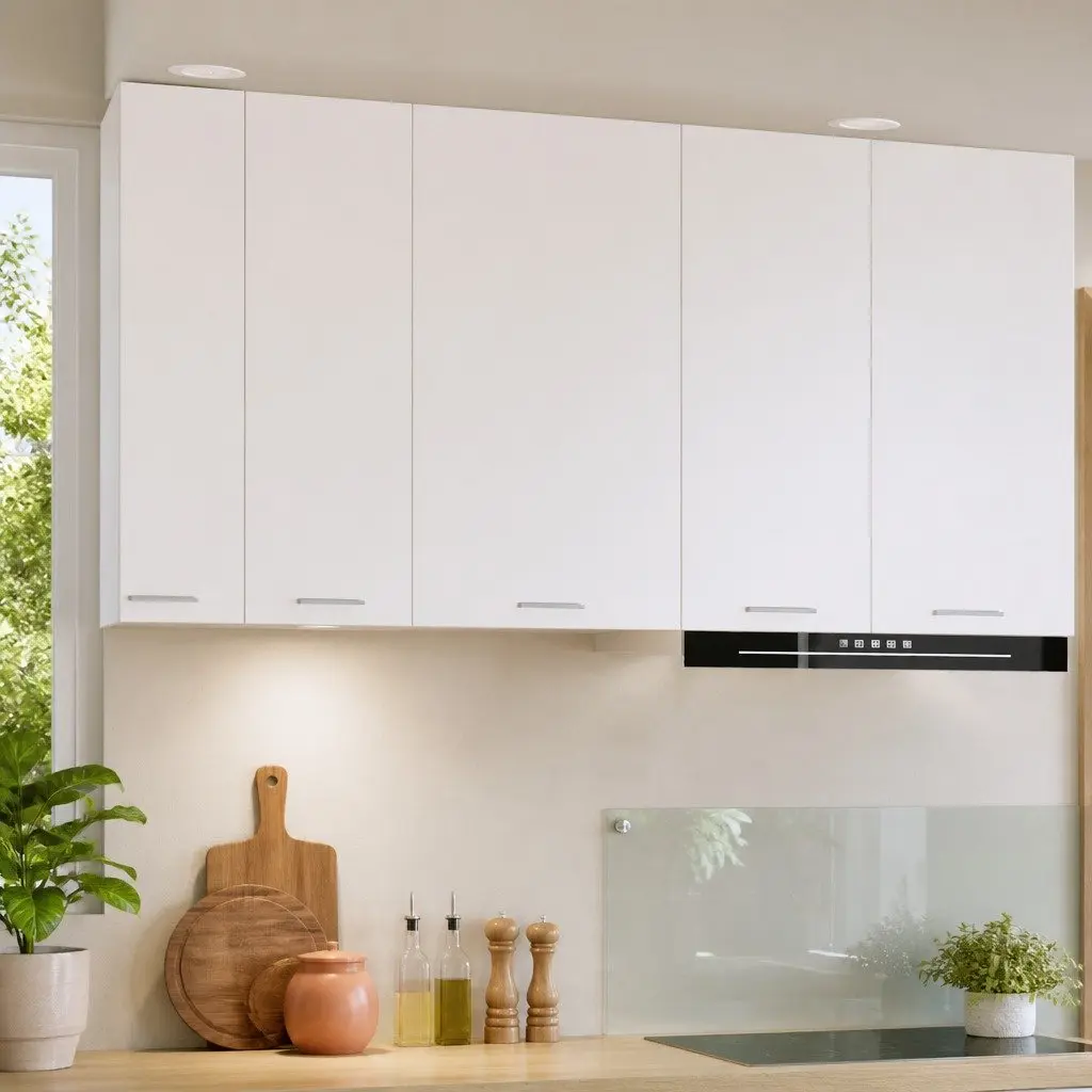 Hanging Kitchen Cabinet with Door in White