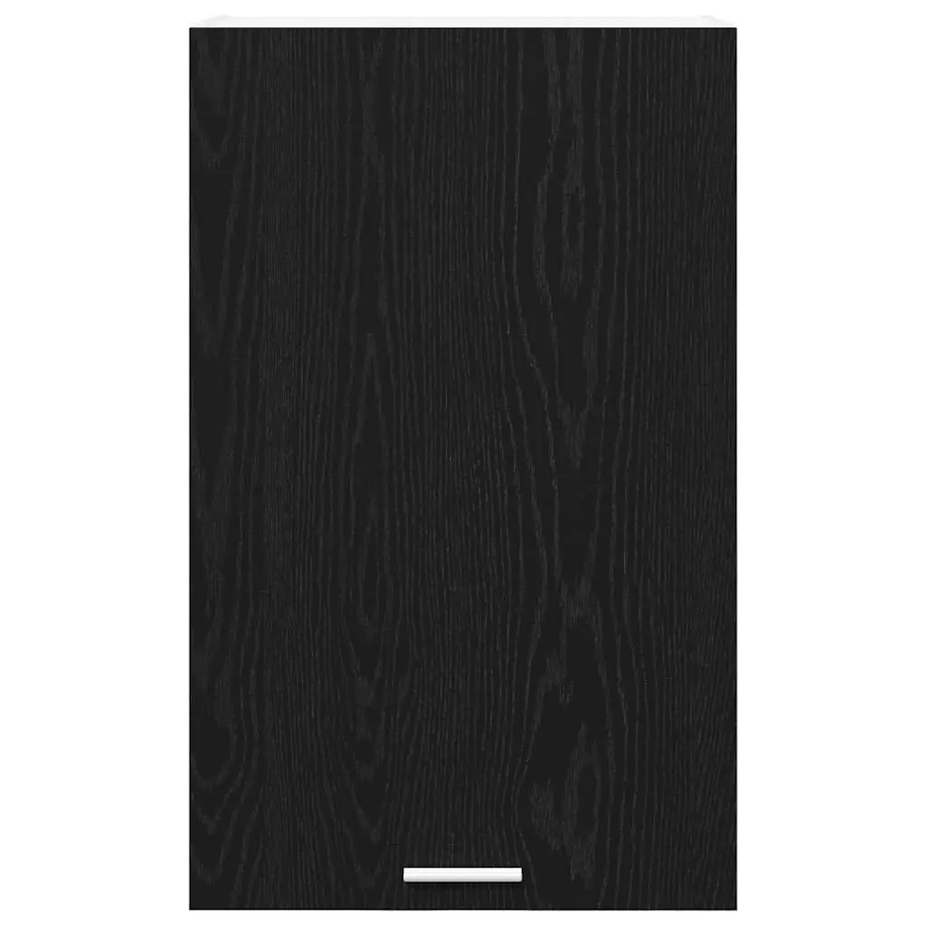 Kitchen Hanging Cabinet with Door Black Oak White Modern Storage 50x31x80cm