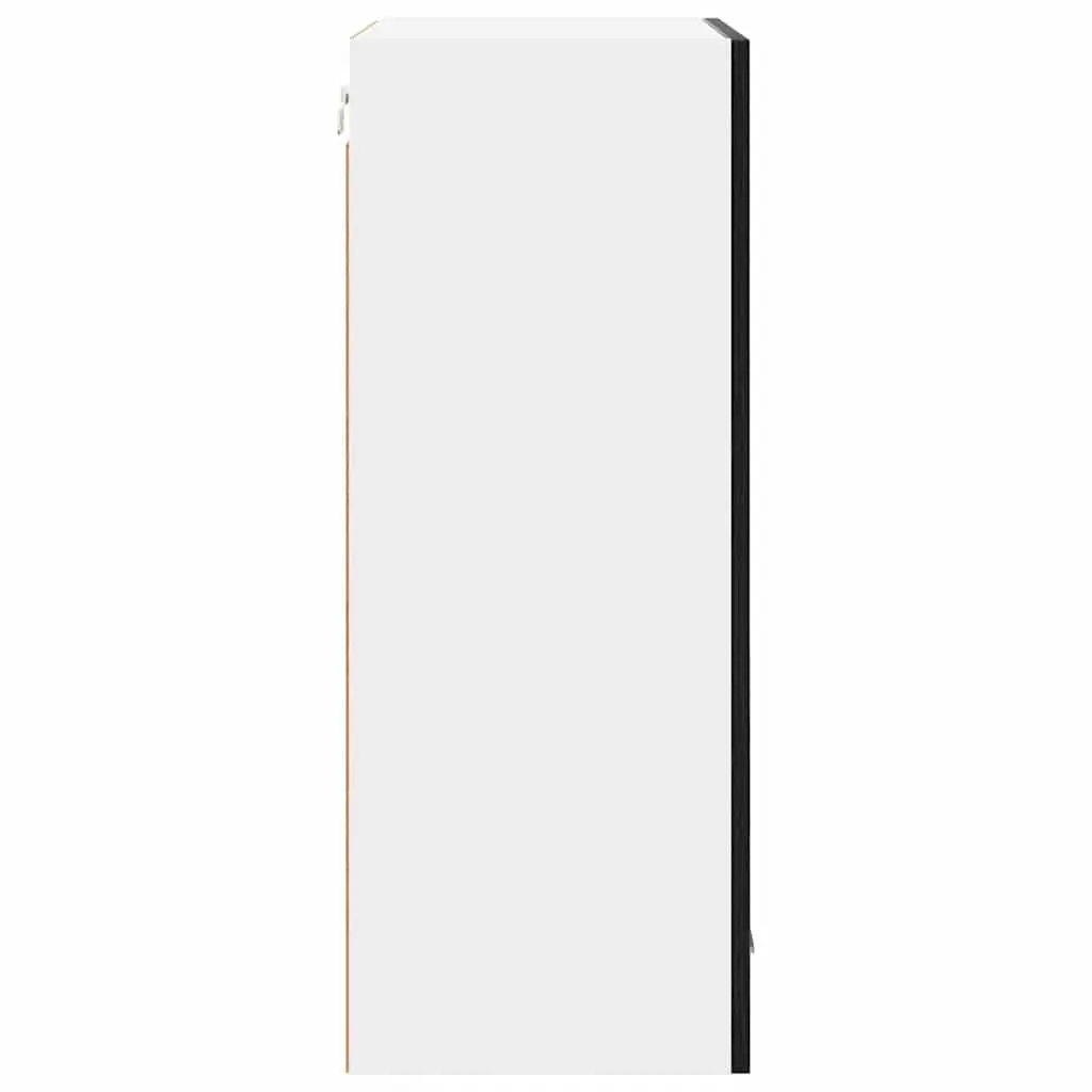 Kitchen Hanging Cabinet with Door Black Oak White Modern Storage 50x31x80cm