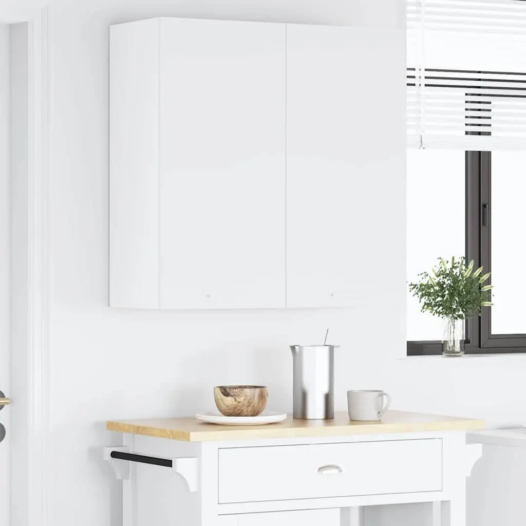 Hanging Kitchen Cabinet Storage Engineered Wood 80x31x80cm White
