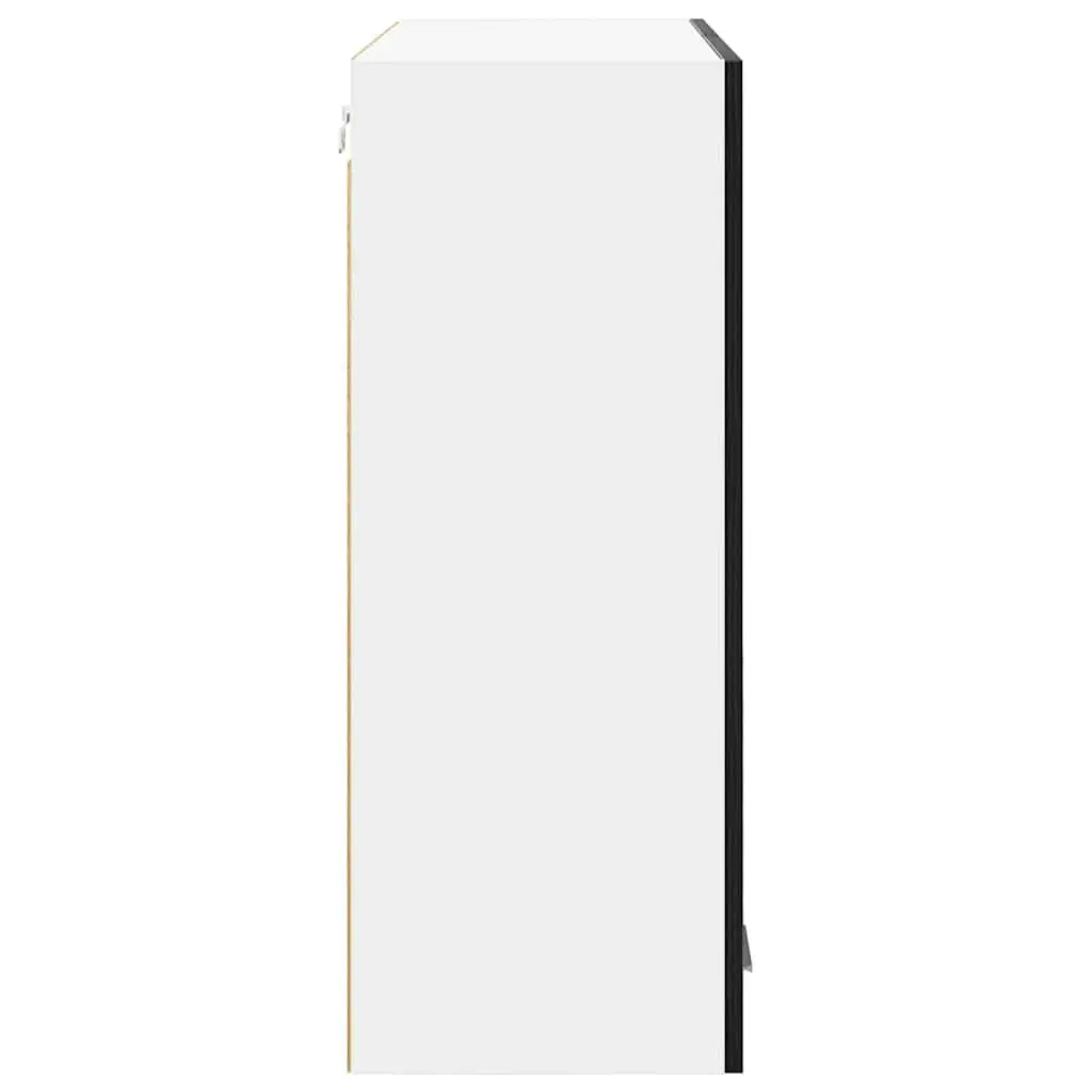 Hanging Kitchen Cabinet Modern Black Oak 80x31x80cm Storage Engineered Wood