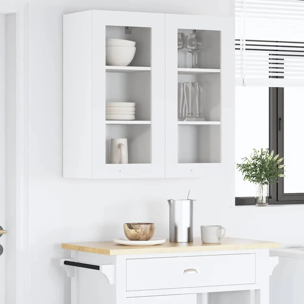 Hanging Kitchen Cabinet Storage Organizer 40 x 31 x 80 cm White