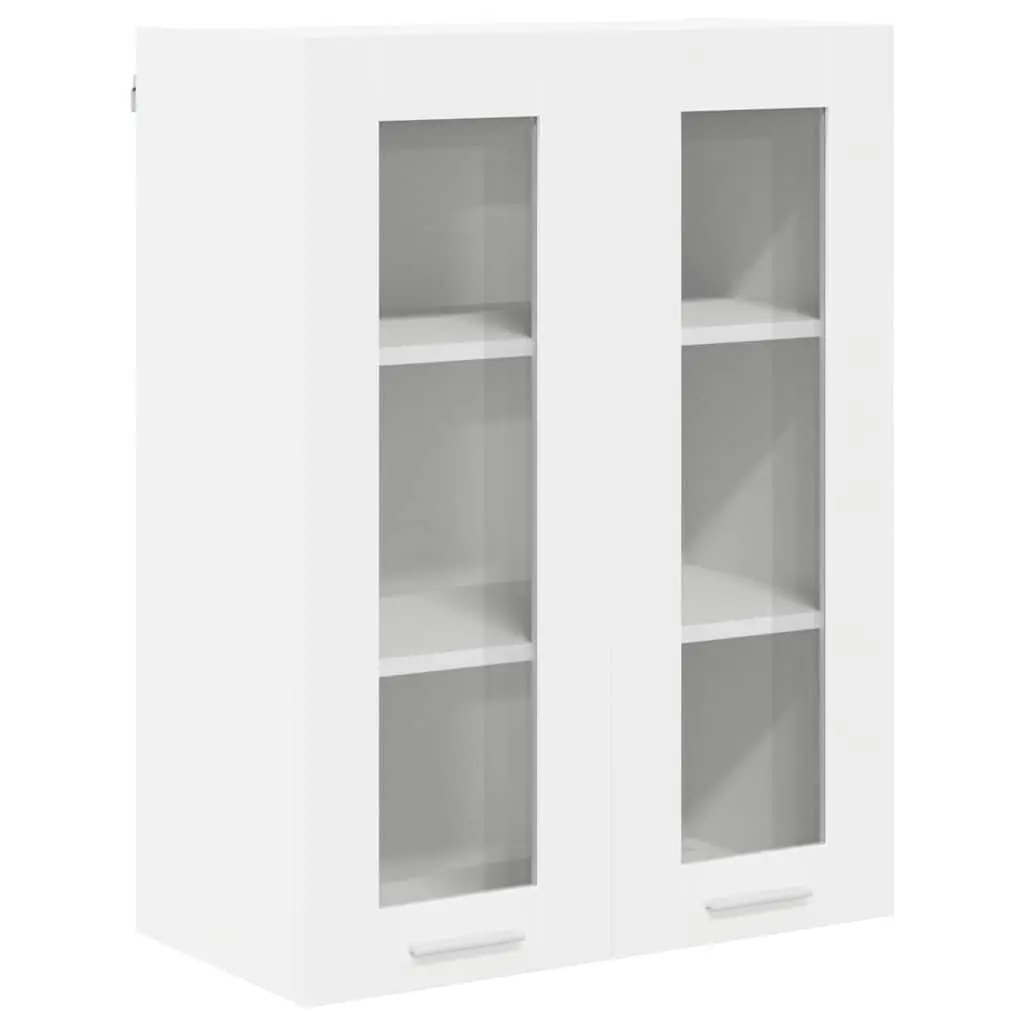 Hanging Kitchen Cabinet with Door Storage 60 x 31 x 80 cm White Engineered Wood