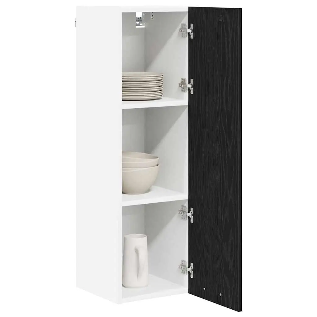 Hanging Kitchen Cabinet Storage Unit 30 x 31 x 100 cm Black Oak