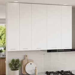 Reliable White Hanging Kitchen Cabinet with Ample Storage