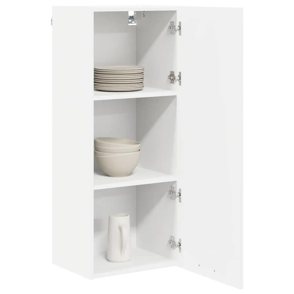 White Hanging Kitchen Cabinet with Ample Storage