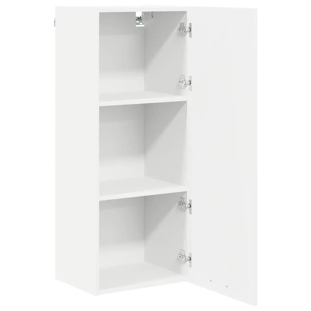 White Hanging Kitchen Cabinet with Ample Storage