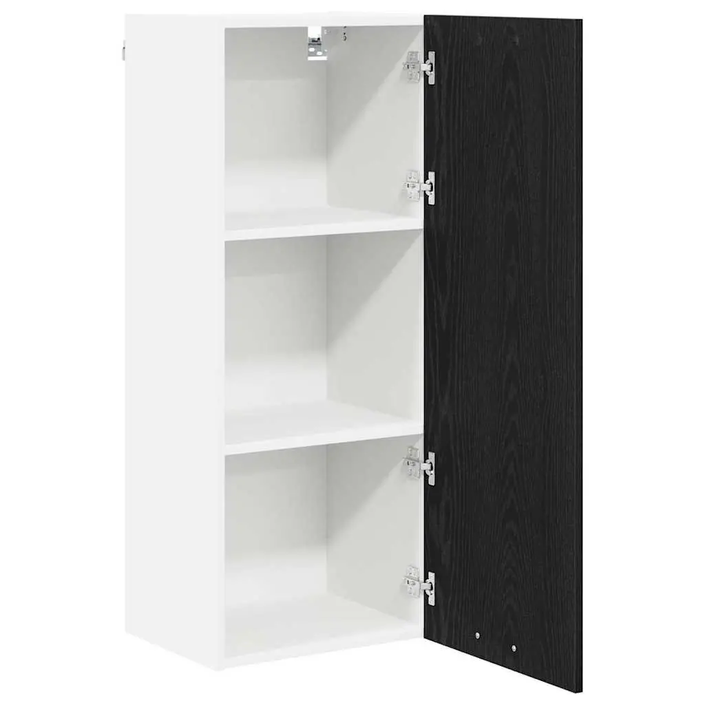 Hanging Kitchen Cabinet Storage 40 x 31 x 100 cm Black Oak Engineered Wood