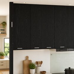 Reliable Black Oak Hanging Cabinet for Your Kitchen