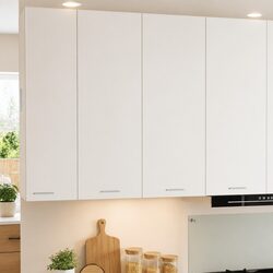 Reliable White Hanging Kitchen Cabinet for Smart Storage