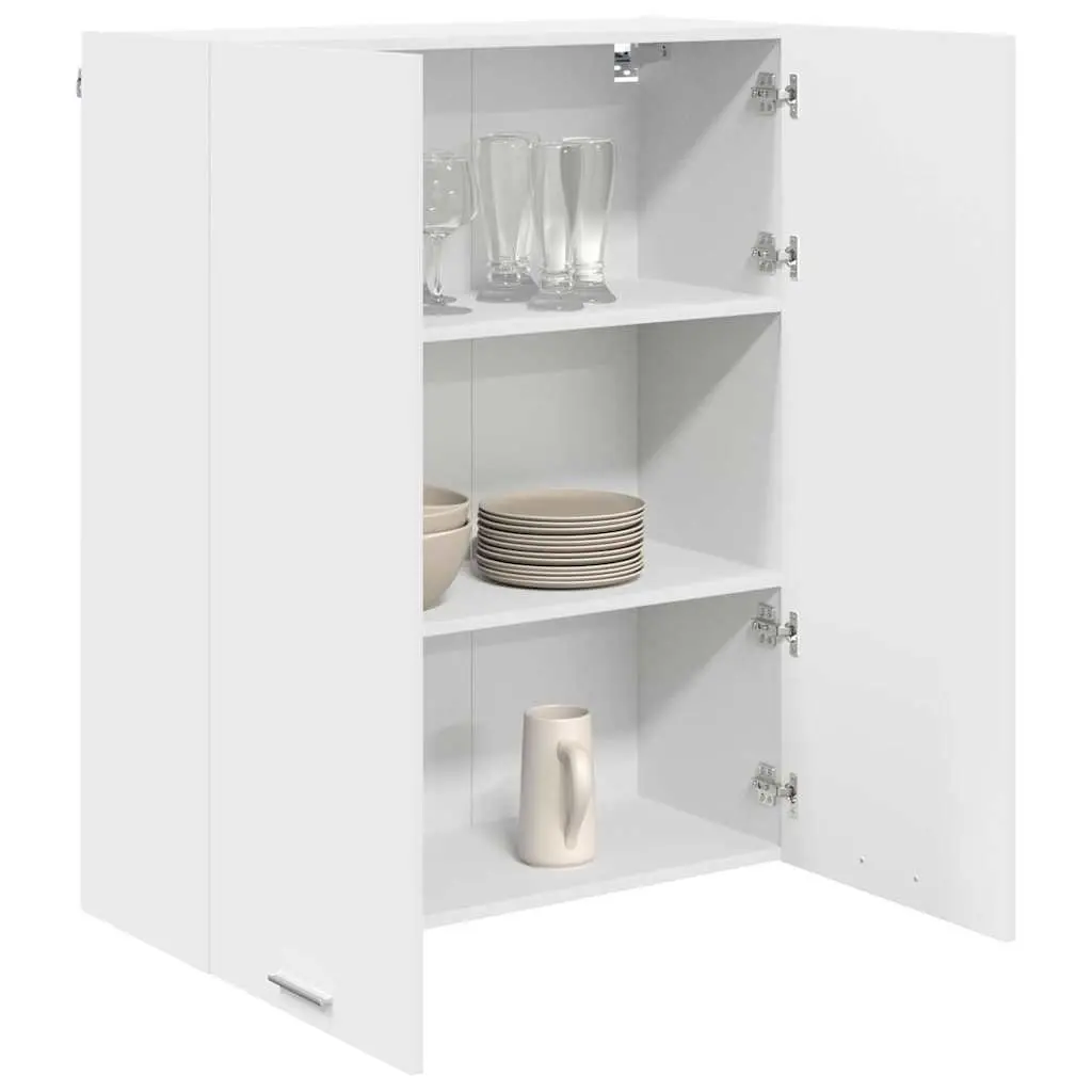 Hanging Kitchen Cabinet Organised Storage 80x31x100cm White