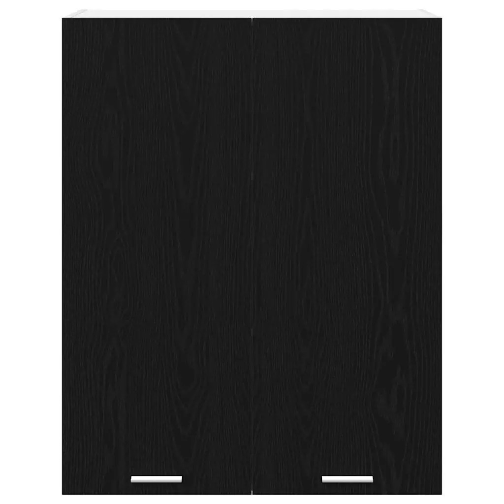 Hanging Cabinet Modern Storage Engineered Wood 80 x 31 x 100 Black Oak