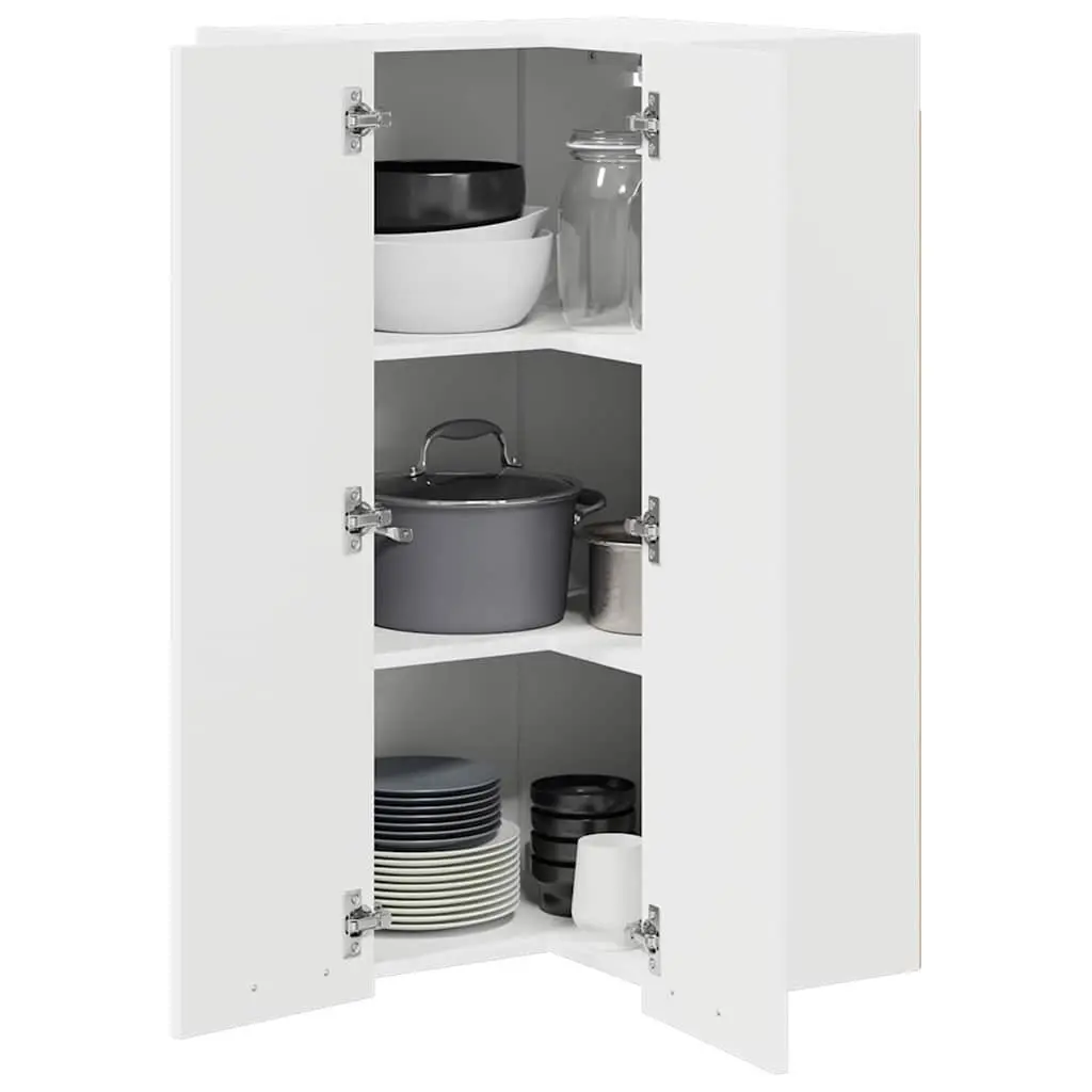 Hanging Cabinet Kitchen Storage Engineered Wood 57x57x100cm White