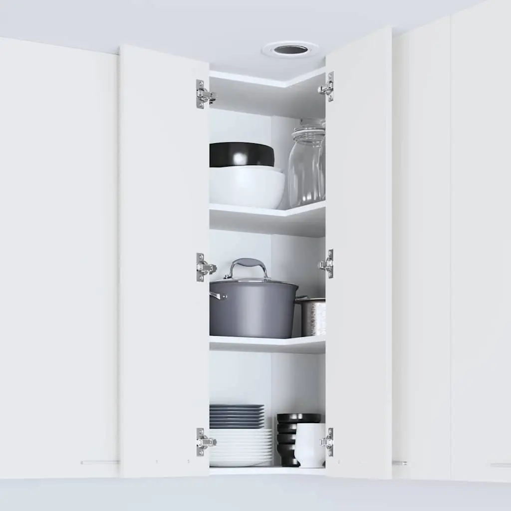 Hanging Cabinet Kitchen Storage Engineered Wood 57x57x100cm White
