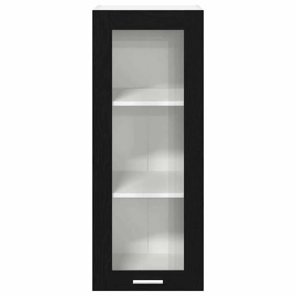 Hanging Kitchen Cabinet Storage Cupboard 40 x 31 x 100 cm Black Oak Modern