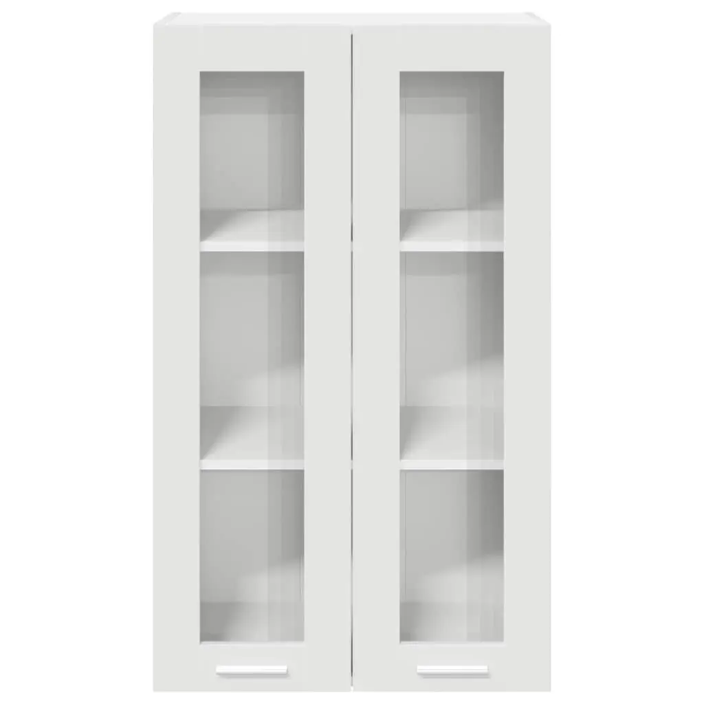 Hanging Cabinet White Engineered Wood Storage 60 x 31 x 100 cm