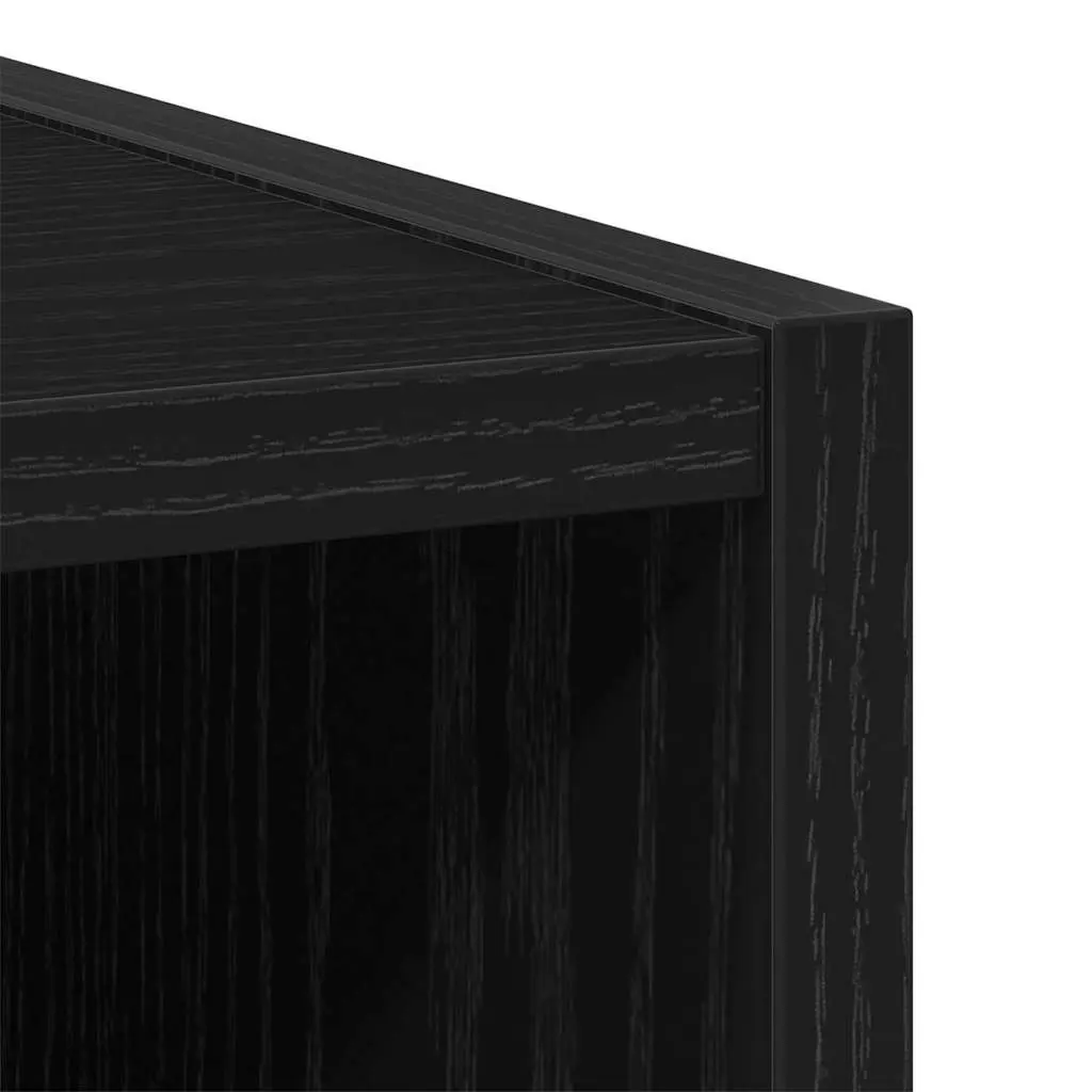 Black Oak Kitchen Cabinet with Ample Storage