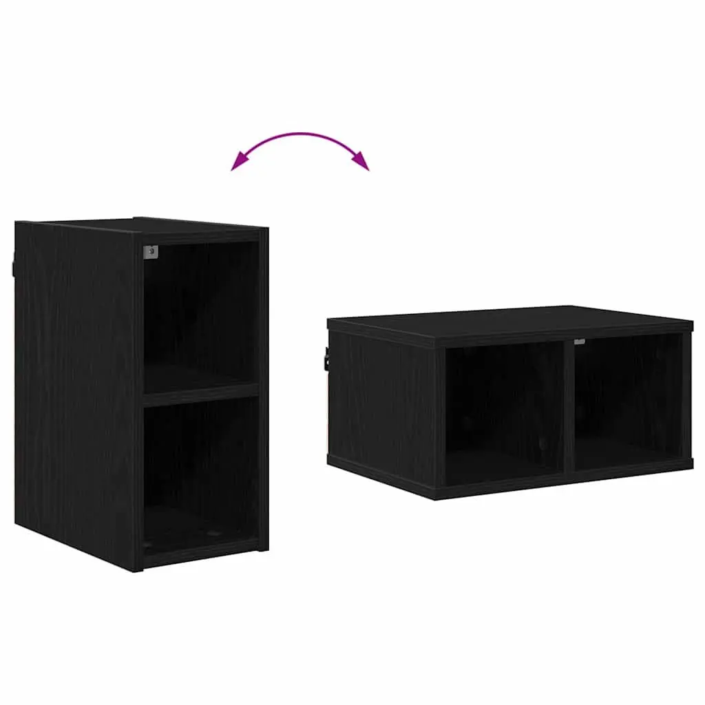 Black Oak Kitchen Cabinet with Ample Storage