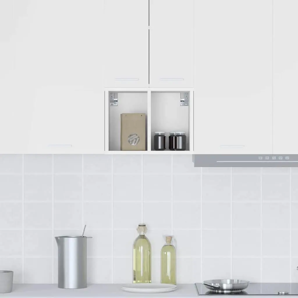 White Kitchen Cabinet, Hanging Style, 30 x 29.5 x 40 cm