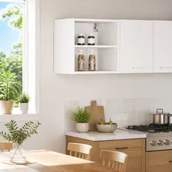 Reliable White Kitchen Cabinet with Ample Space