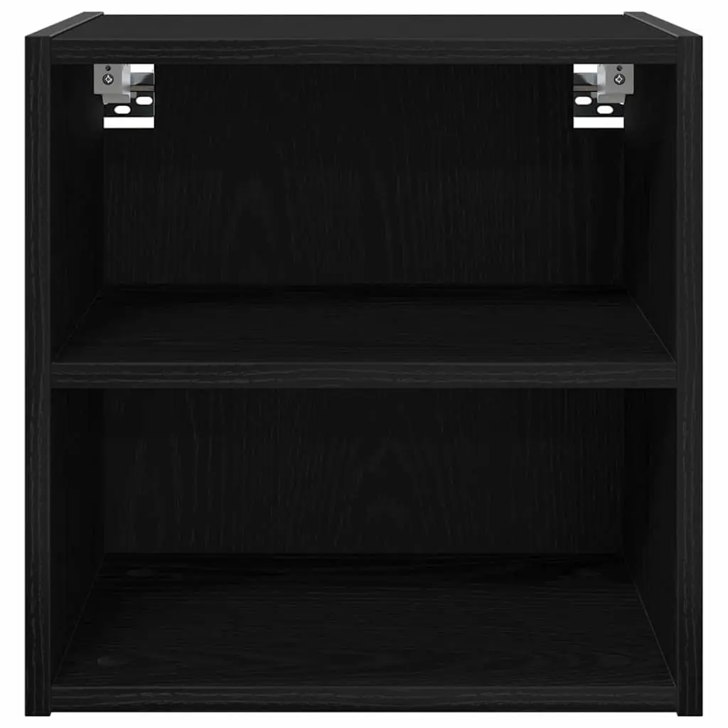 Hanging Kitchen Cabinet Black Oak Modern Storage Engineered Wood 40x29.5x40cm