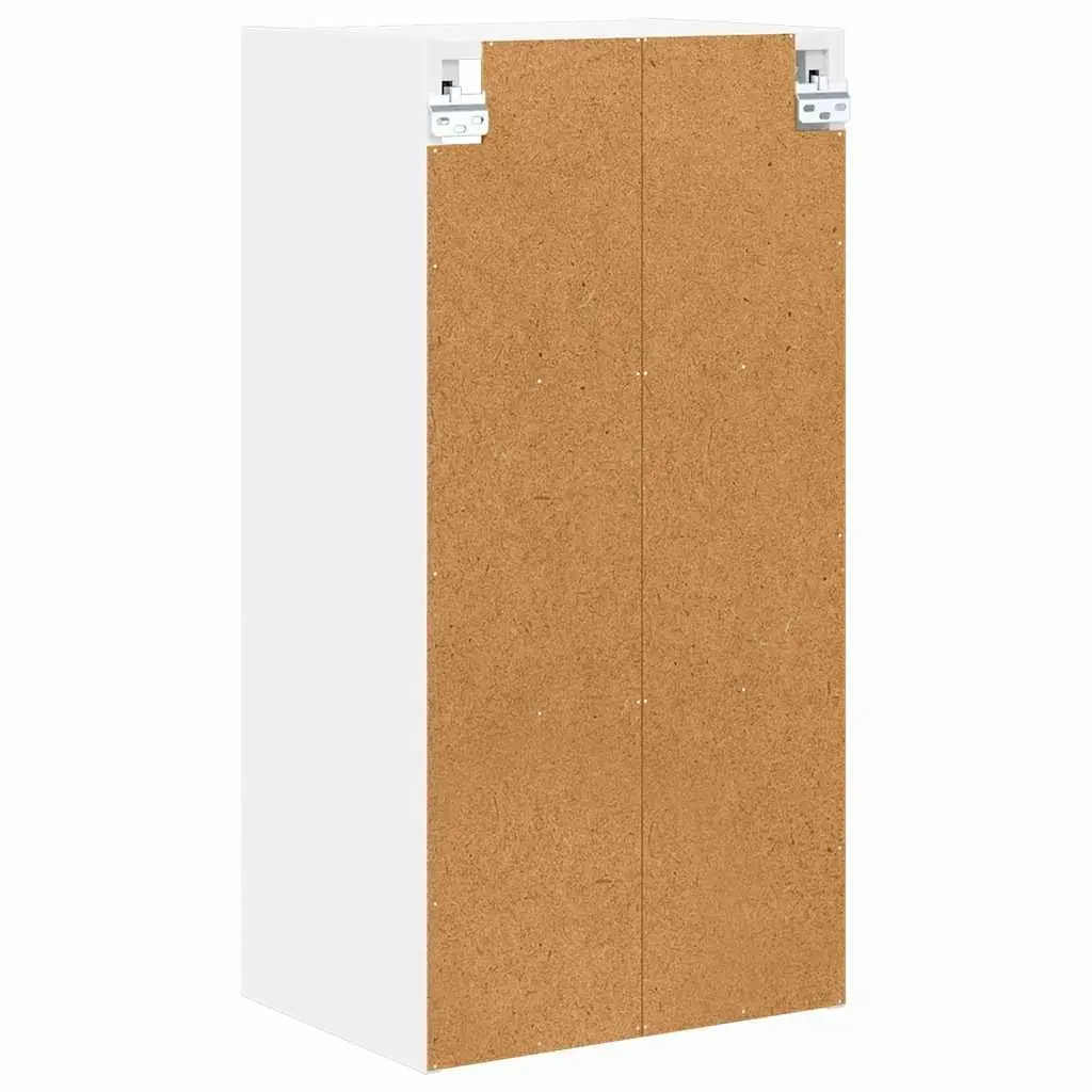 Hanging Kitchen Cabinet White Modern Storage Engineered Wood 40x29.5x80cm