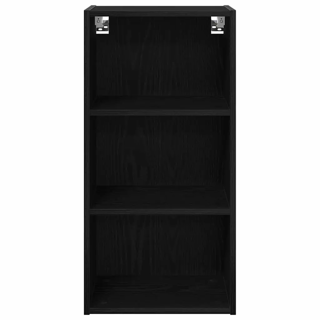 Hanging Kitchen Cabinet Storage Modern Engineered Wood 40 x 29.5 Black Oak