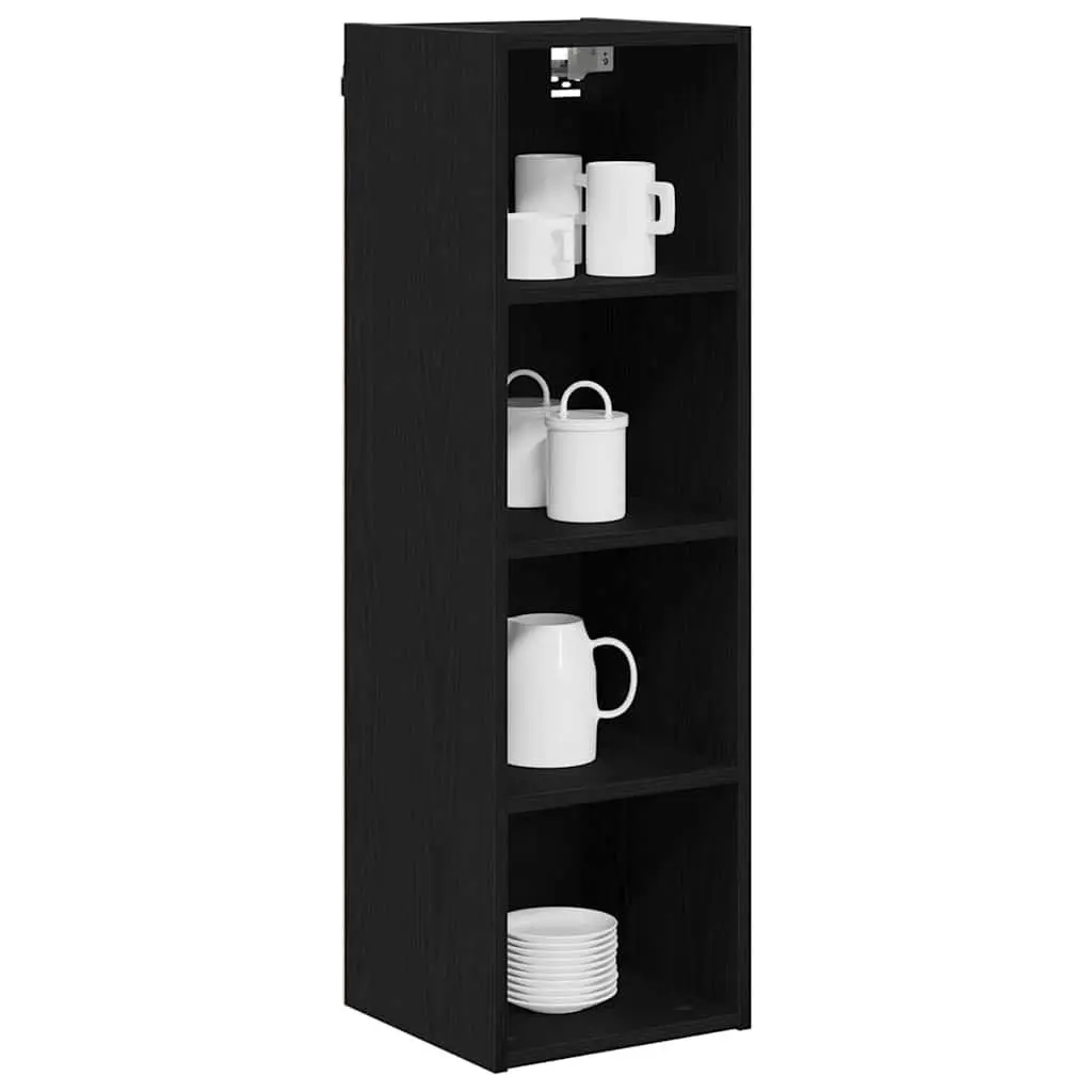 Hanging Kitchen Cabinet Storage 30x29.5x100cm Black Oak