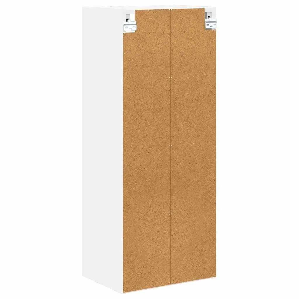 White Wall-Mounted Cabinet for Kitchen Storage