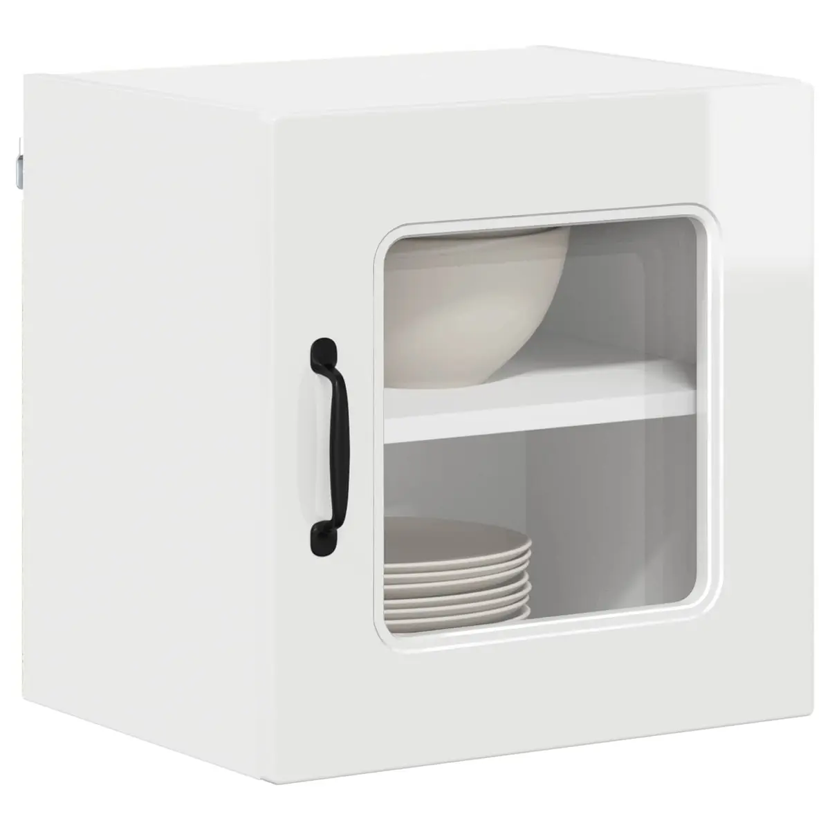 Dishwasher Panel Kitchen Cabinet Storage Engineered Wood High Gloss White 40 x 31 x 40 cm