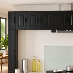 Durable Black Cabinet for Kitchen Essentials