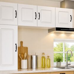 Reliable and Stylish White Engineered Wood Cabinet