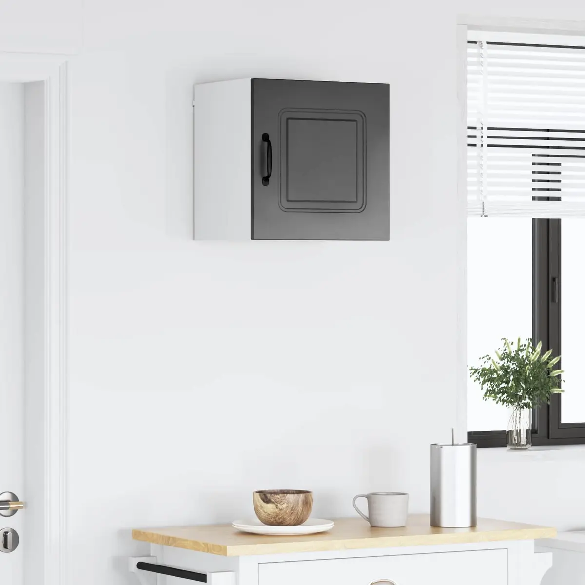 Kitchen Cabinet Storage Engineered Wood Black 40 x 31 x 40 cm