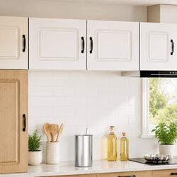 Affordable White Kitchen Cabinet for Easy Organization