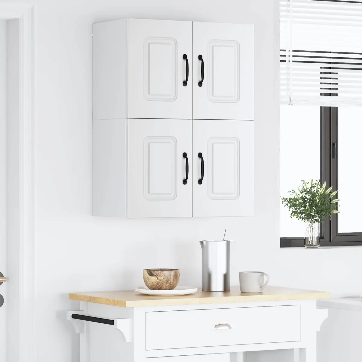Dishwasher Panel Kitchen Cabinet 60 x 31 x 40 cm Engineered Wood White 2 Piece