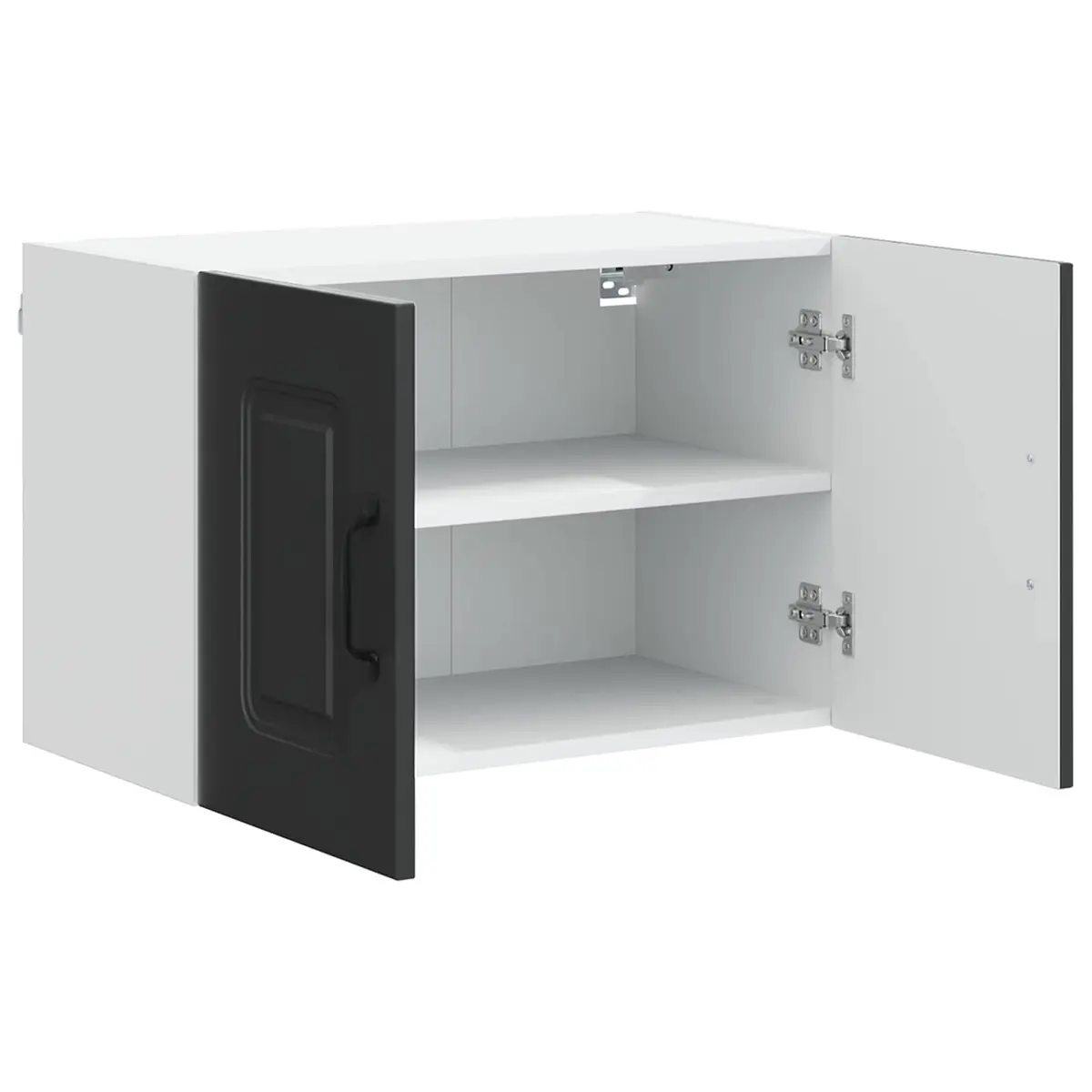 Black Kitchen Cabinet with Ample Storage 60 x 31 x 40 cm