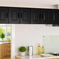 Value-Focused Black Kitchen Dishwasher Panel