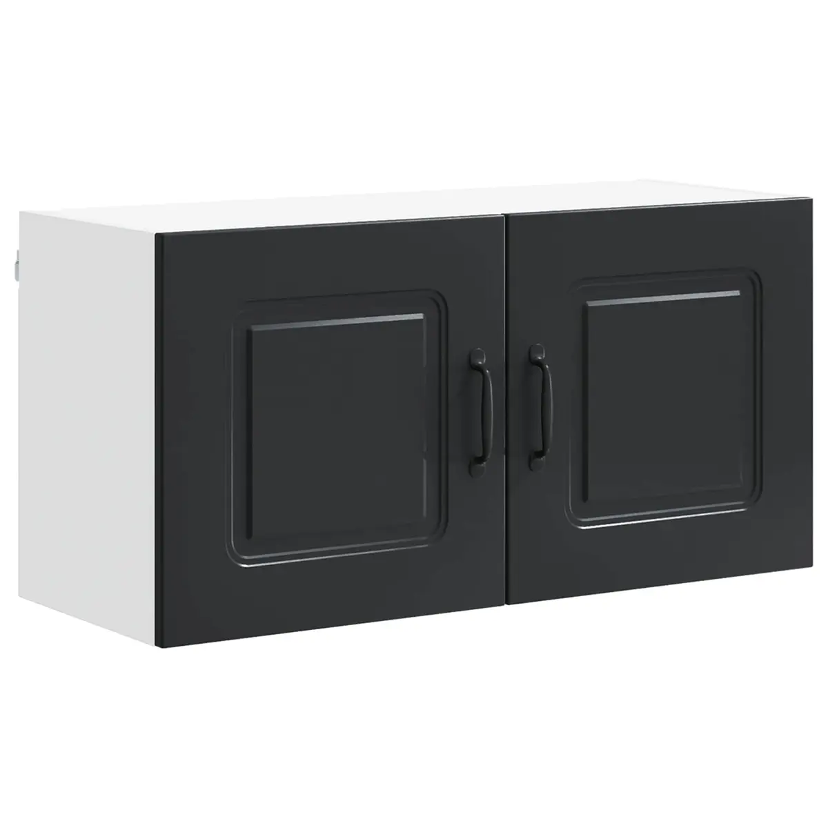 Black Engineered Wood Cabinet for Kitchens