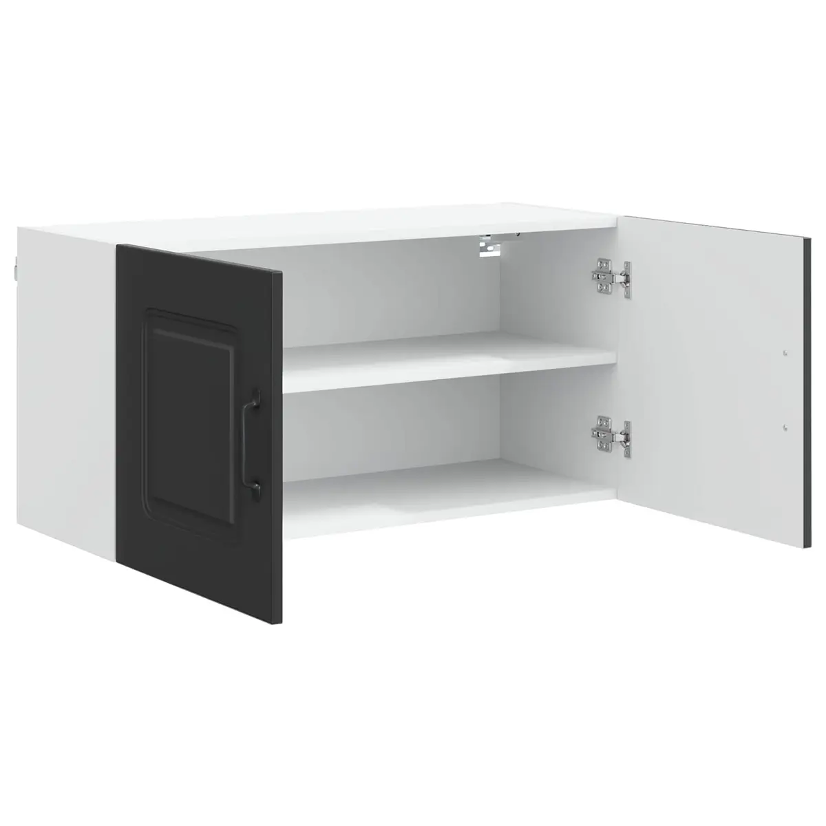 Black Engineered Wood Cabinet for Kitchens