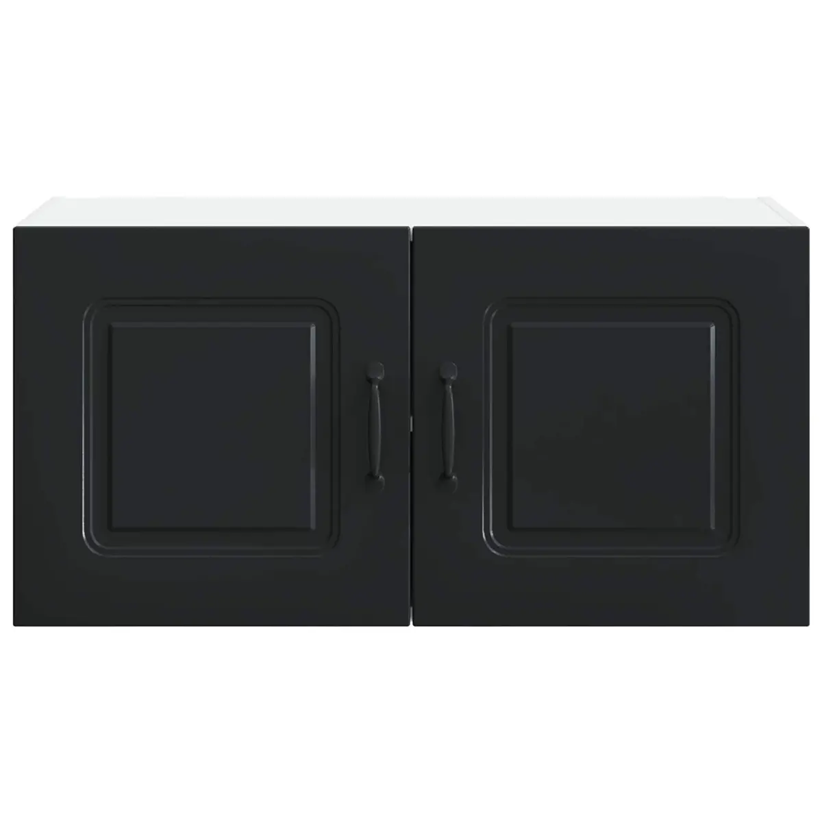 Black Engineered Wood Cabinet for Kitchens