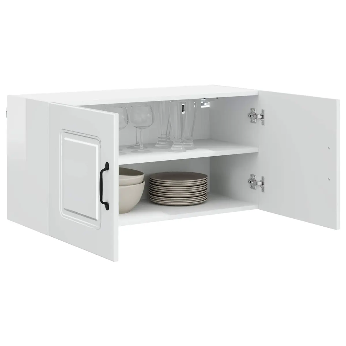 High Gloss White Kitchen Dishwasher Panel Cabinet 80x31x40cm
