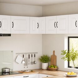 White Dishwasher Panel Kitchen Storage Cabinet 57x57x40cm