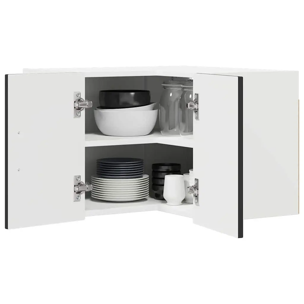 Kitchen Cabinet Storage Black 57x57x40cm Engineered Wood